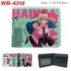Chainsaw Man Anime Wallet Portable Large Capacity Full Color Folding Leather Purse Unisex Coin Bag