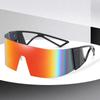 Non-polarized Rimless High Definition One-Piece Frame All-inclusive Sunglasses Men Women Windproof Outdoor Sports Protection Eyeglasses