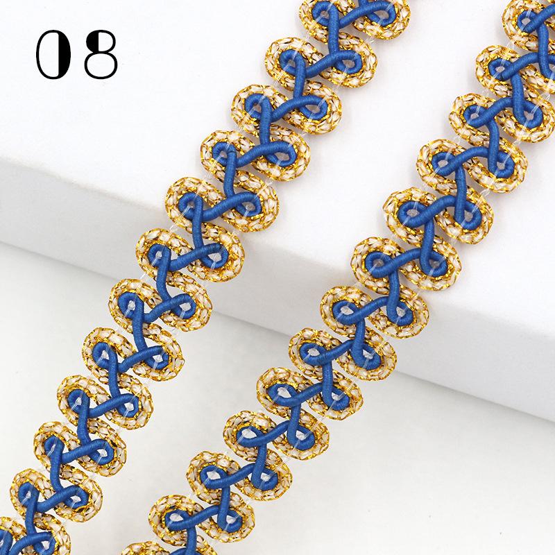 25 Yards Woven Lace Ribbon Centipede Braided Lace Trim DIY Craft Curtain Upholstery Sofa Pillow Clothes Sewing Accessories