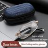 Baida Portable Folding Reading Glasses for Men & Women - Compact, Lightweight Lens for Presbyopia (Model 072)