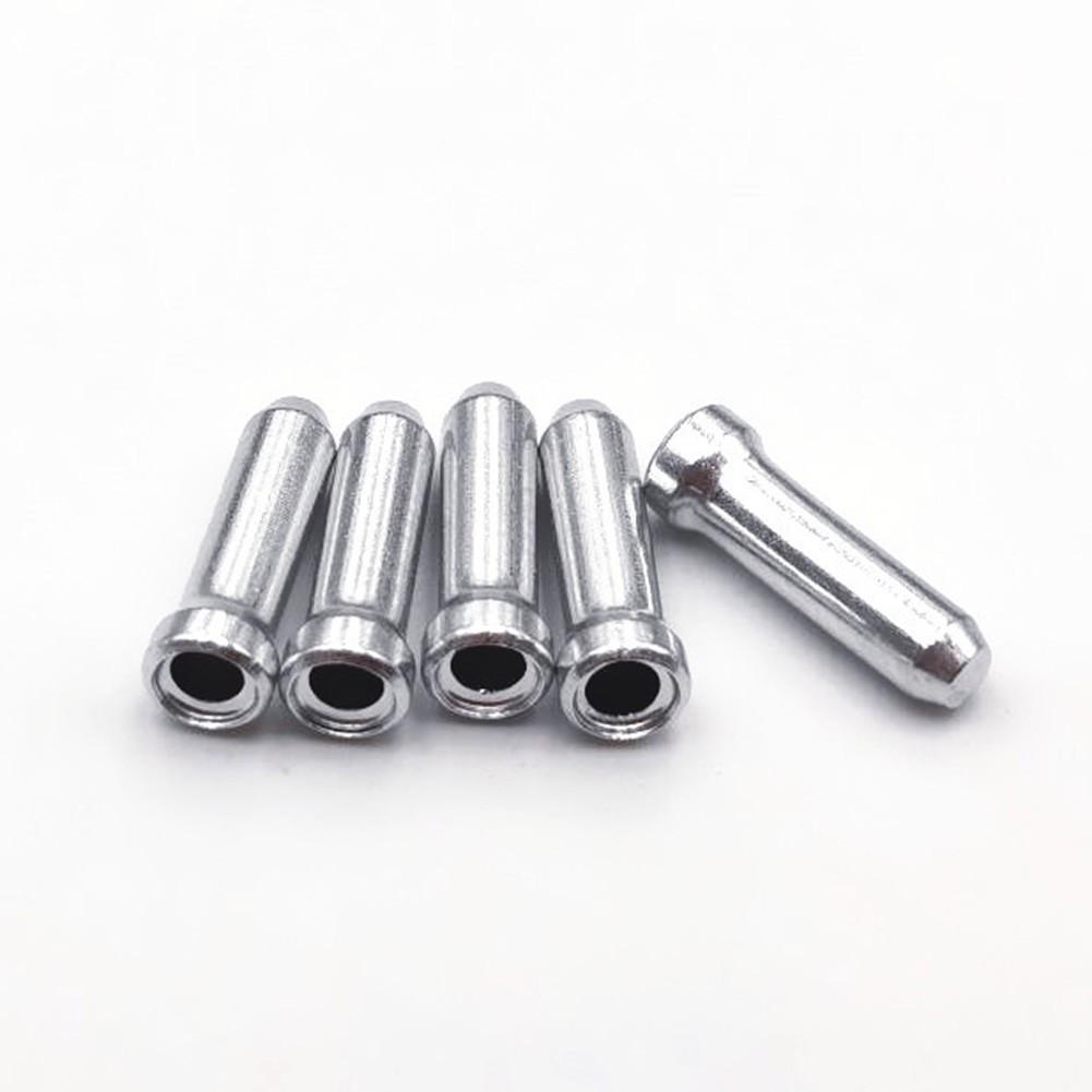 100pcs/Set Aluminum Bike Bicycle Brake Shifter Inner Cable Tips Wire End Cap