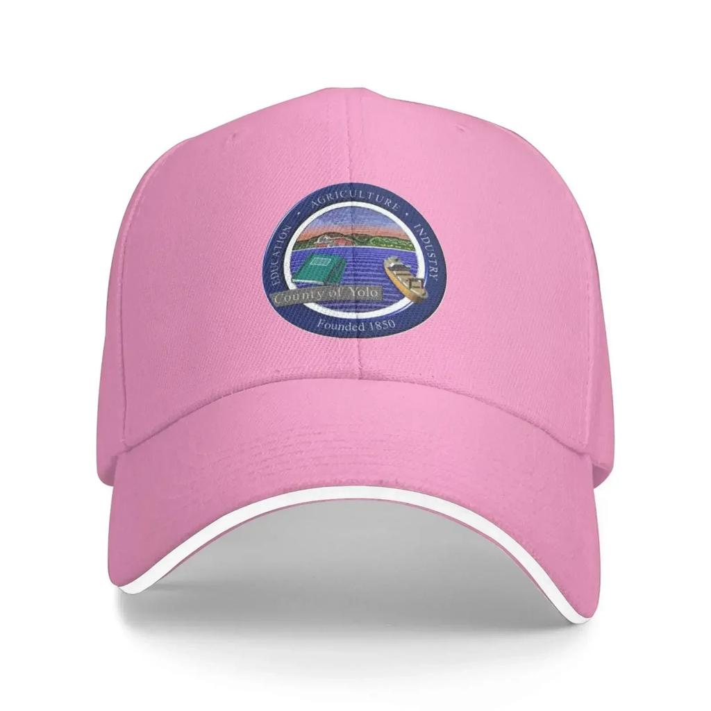 Seal of Yolo County California Baseball Cap Adjustable Snapback Sunhat Outdoor Sports Hip Hop Baseball Hat Casquette