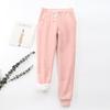 Women's Fleece-Lined Jogger Sweatpants - Warm Winter Lounge Pants with Pockets, High-Waist Cozy Drawstring Pants for Cold Weather