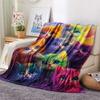 Cat Print Flannel Blanket, High Quality Comfortable for All Seasons, Home Decor, Warmth and Comfort, Perfect for Christmas Gifts
