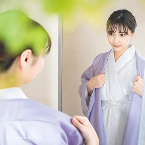 [Kyoto Kimono Town] White Nagajuban (Washable White Nagajuban) with Double Sleeves, Size L