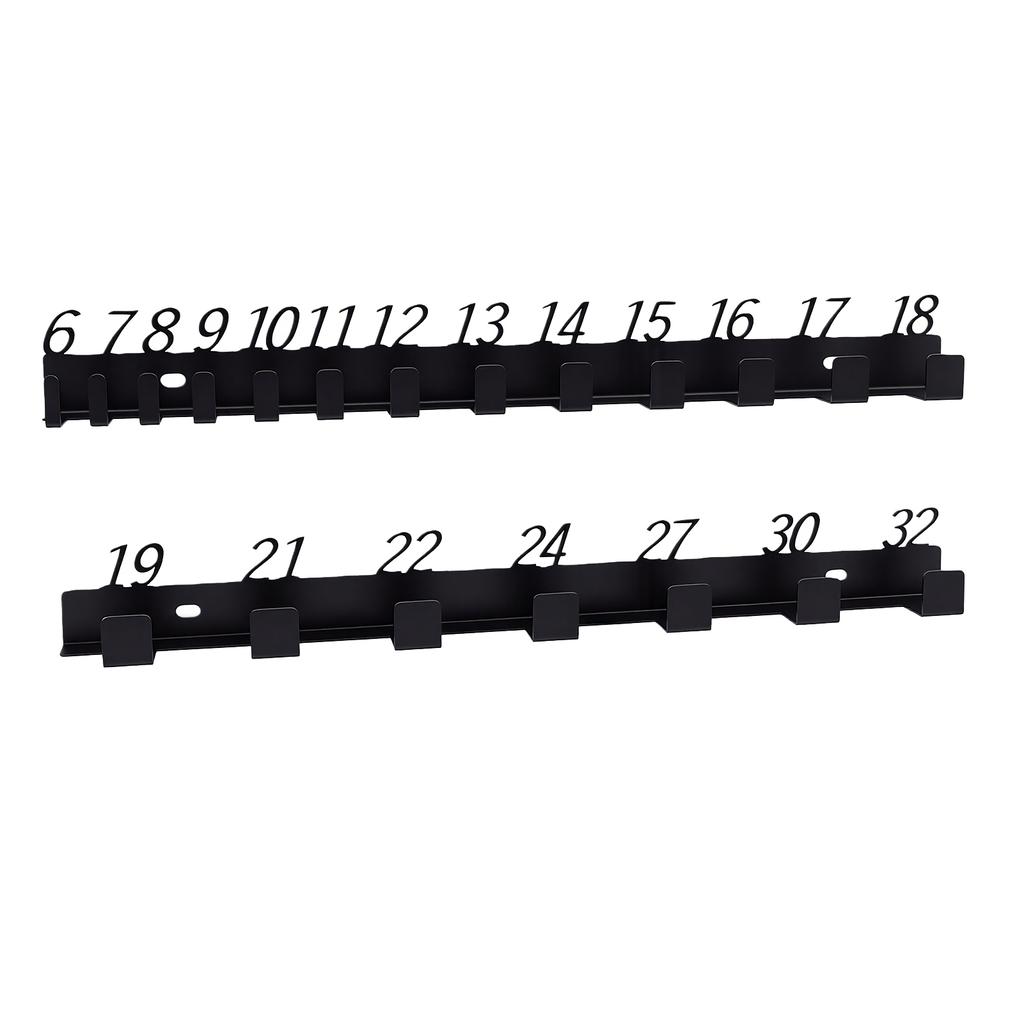 Suport de perete pentru chei Rack organizator cu șuruburi din oțel de înaltă rezistență cu afișaj numeric 6 32 pentru ateliere garaje