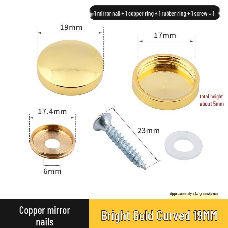 Copricerchio Specchio Rameo per Coperture Decorative