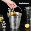 Stainless Steel Ice Bucket, with Handle Portable Beverage Tub, Mirror Polished Durable Ice Tub, for Bars Parties KTV Beverage Cooler