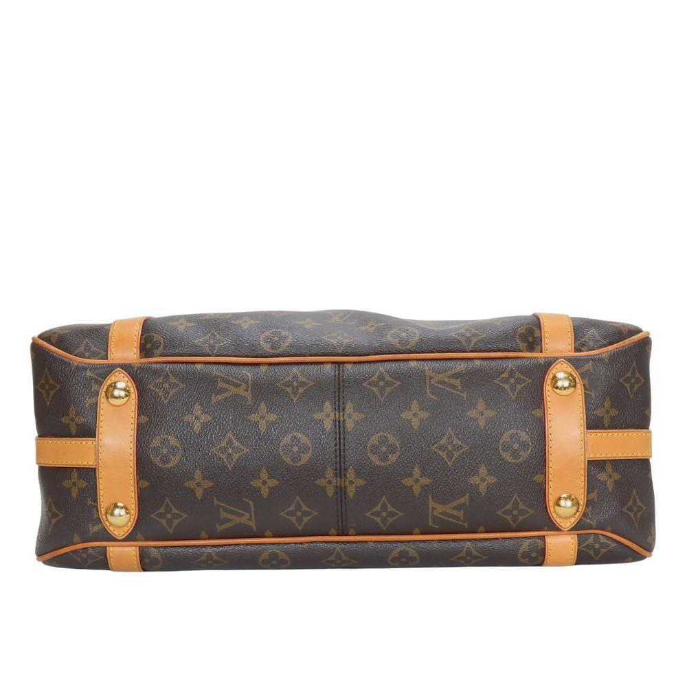 Used LOUIS VUITTON Handbag Stresa PM M51186 Monogram/Nume Leather Brown Casual