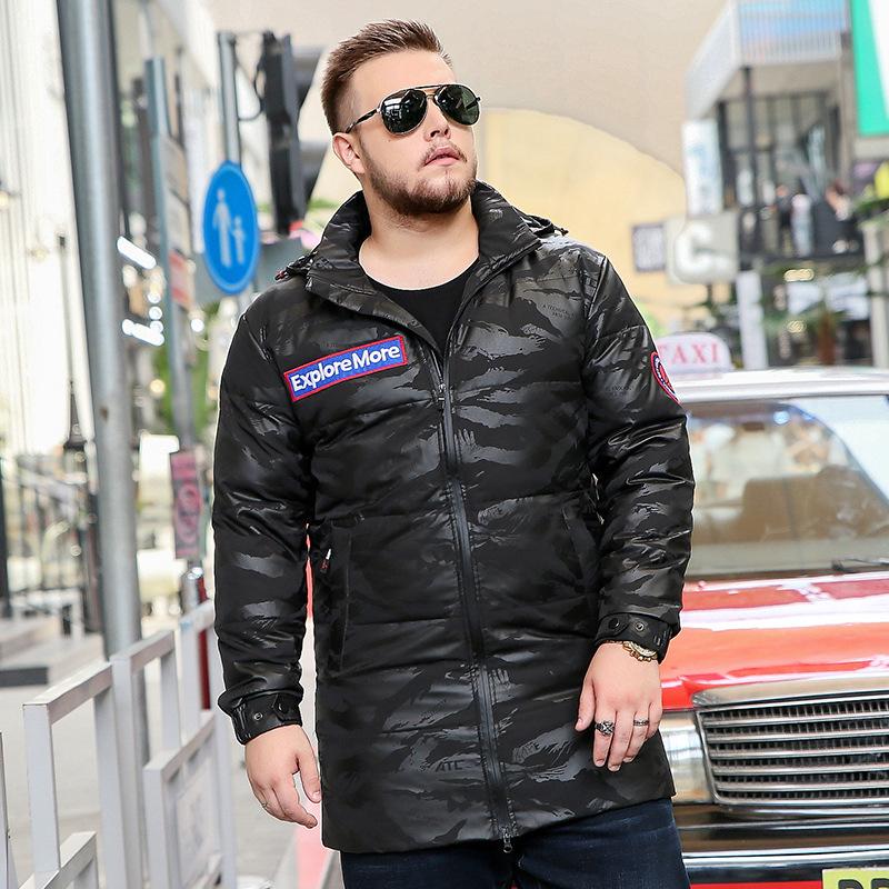 

Пуховики средней и большой длины для осени и зимы, модная мужская одежда, толстая свободная мужская зимняя одежда, повседневные хлопковые куртки, верхняя одежда S черный серый