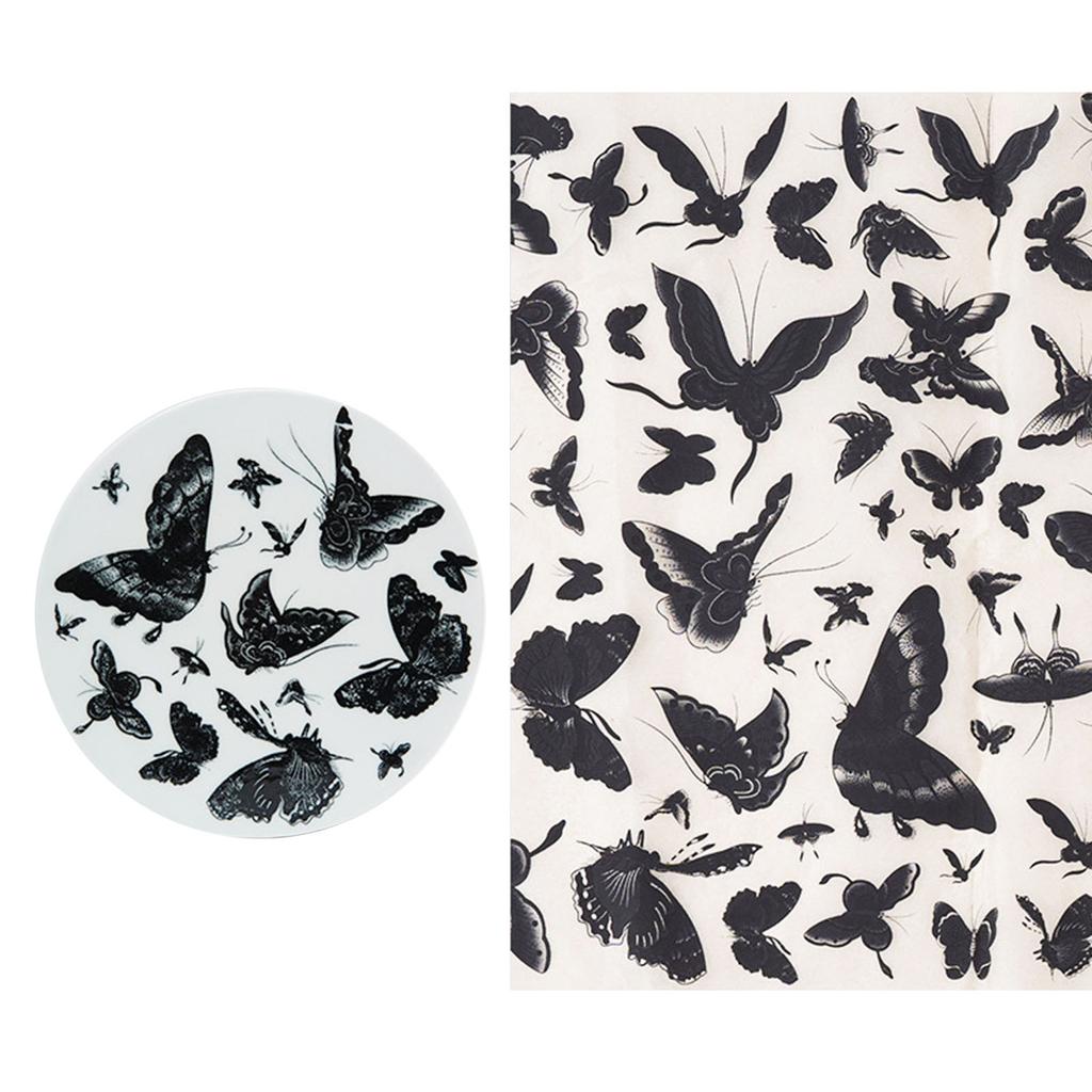 Keramik-Abziehbilder, Keramik, Ton, Transferpapier, Glasur, Unterglasur, Blumenpapier, Porzellan-Abziehbildpapier für Kunsthandwerk