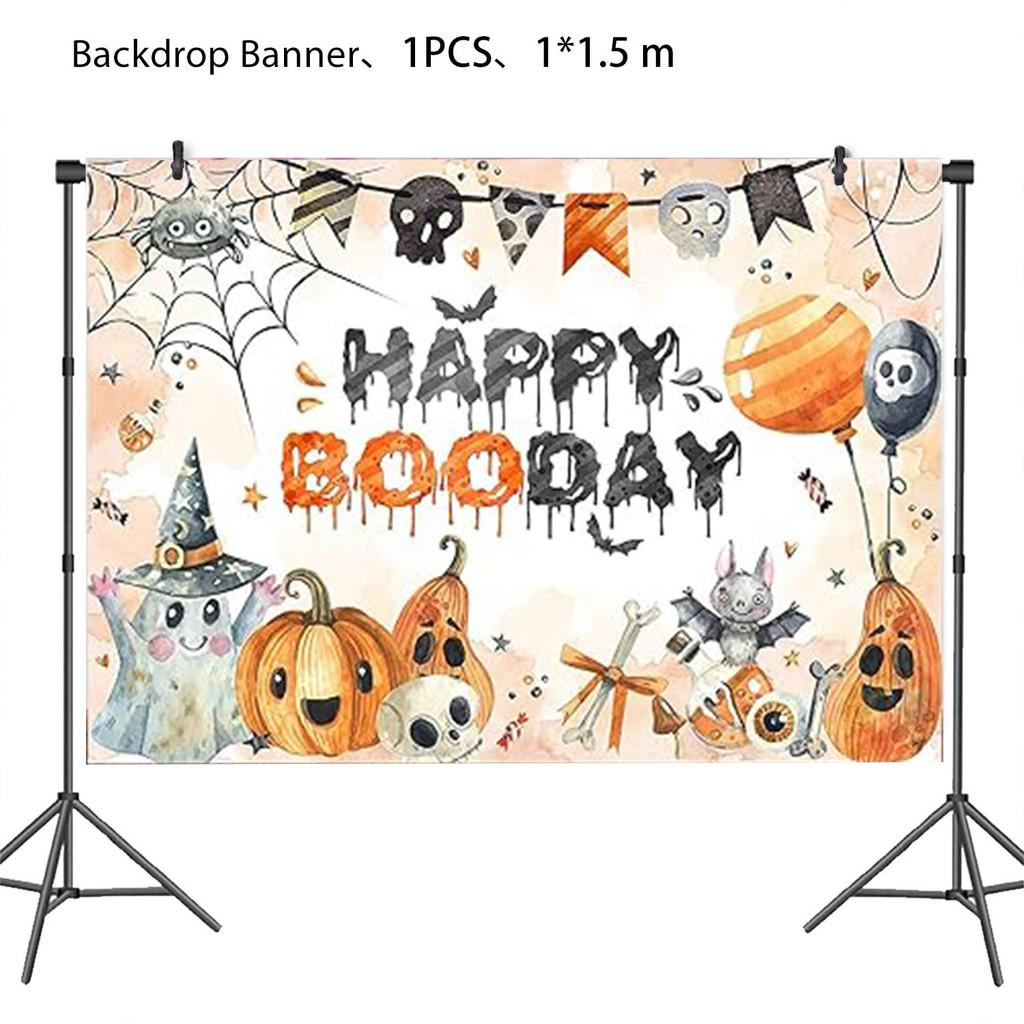 Ghost Theme Halloween Party Decor Kit For Spooky Celebration