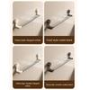 Wall-Mounted Suction Cup Towel Rack Strong Suction Rotatable Hanging Towel Holder Easy To Install Waterproof Bathroom Towel Rod