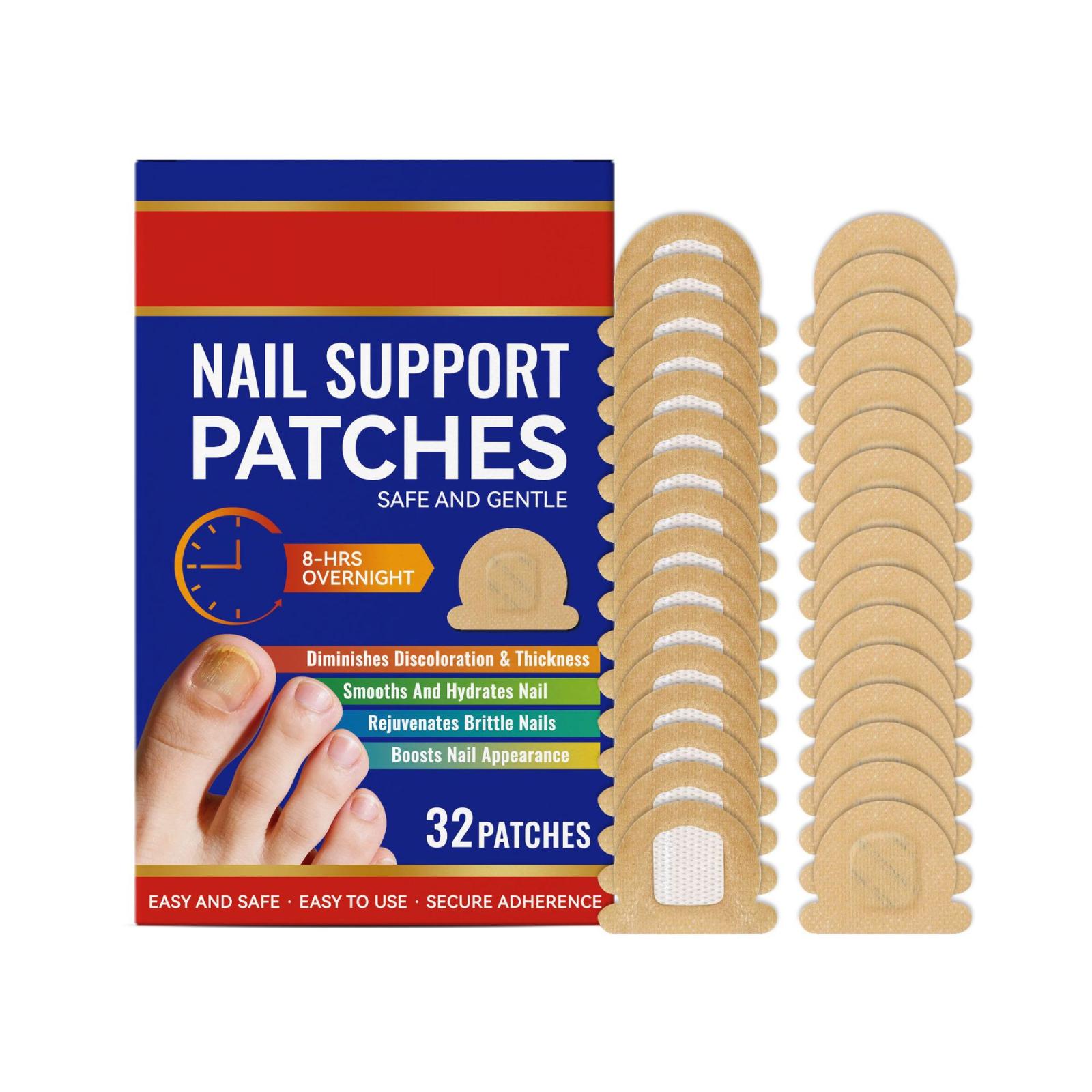 

Nail Care Patch, Smooth Nail Surface Patch, Bright And Shiny Nail Surface Care Patch one size білий