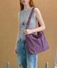 Prends Soin De Toi Atelier Eyelet Washed Shoulder Bag Purple