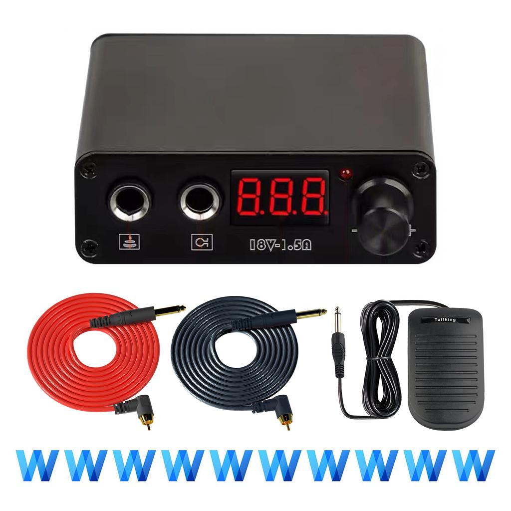 Tattoo Machine Power Hook Line Combination Screen Numerical Control Portable Mini Tattoo Power Transformer Set