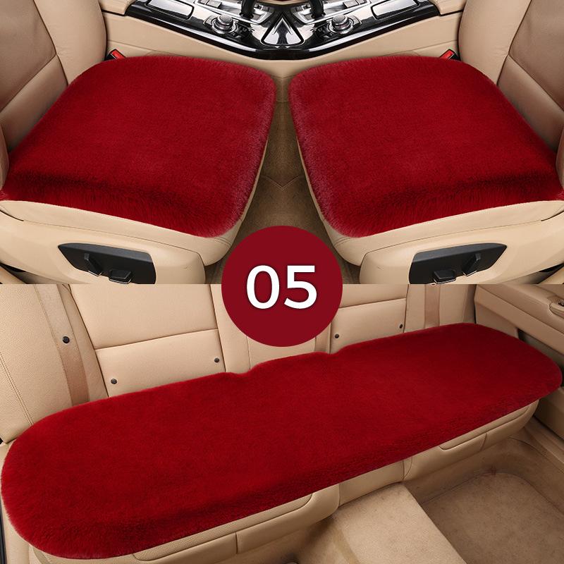 Plush Seat Cover Set Universal Luxury Car Seat Cushion Auto Protector Mat Winter Soft Warm Fur Cover Auto Interior