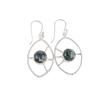 Natural Moss Agate Gemstone 925 Sterling Silver Jewelry Handmade Earrings 2.00" EE-52-33
