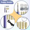 Rhinestone Apply Tool Kit Flat Bottom Setter Adjustable Temperature Portable with 5 Tips