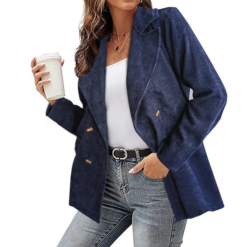 Top da donna a doppio petto alla moda autunno e inverno