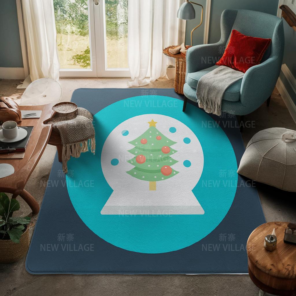 House entrance carpet Home door mat Living Room Bath Foot bathroom non-slip water absorption rugs bath Merry Christmas winter