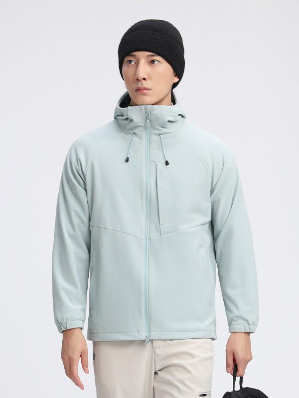 Big Brand Windproof Running Travel Jacket, Women's Soft Shell & Men's High-End Feel Hooded Rainproof Jacket for Autumn Winter.
