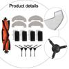 Main Brush Side Brush Filter and 4 Cleaning Cloths for Mova E10/E20 PLUS