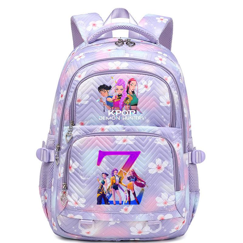 Kinder Mädchen Kpop Rumi Zoey Mira Buchstaben Aufdruck Student Schultasche Wasserdichter Rucksack