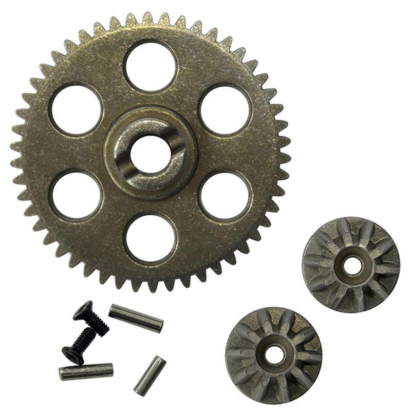 A84X-2 Set Metal Spur Gear & Drive Gear For HBX HAIBOXING 901 901A 903 903A 905 905A 1/12 RC Car Upgrades Parts Spare