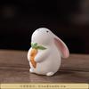 Cute Little Rabbit Animal Rabbit Tea Pet Ornament Ceramic Office Desktop Desk Tea Room Tea Table Home Decoration