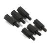 100pcs M2 M3 M4 Plastic Nylon Hex Male Female Female Spacer Round Head Screw Nut