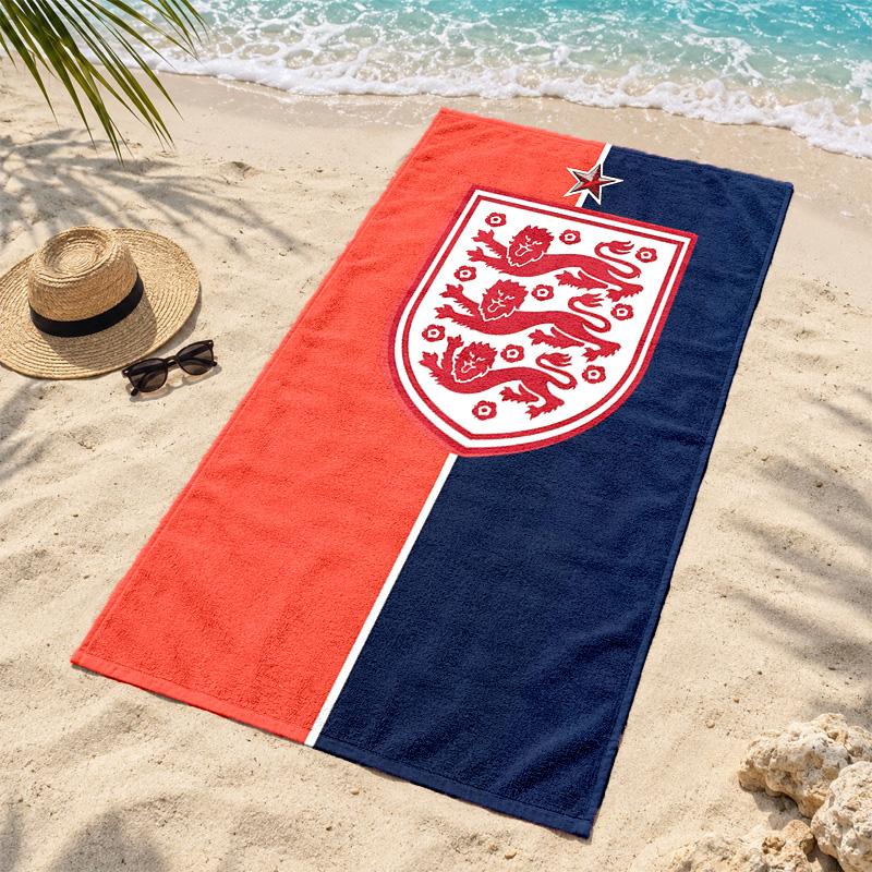 Toalla de Playa de Microfibra de la Selección Nacional de Fútbol de Inglaterra Secado Rápido Libre de Arena Ligera Toallas de Playa para Viajes Natación Acampada