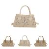 Stylish Woven Pu Small Crossbody Bag With Inner Pocket For Casual Outings