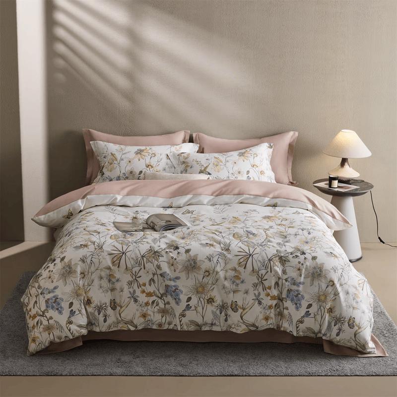 Safony Hummingbird Digital Print Cotton Bedding Set