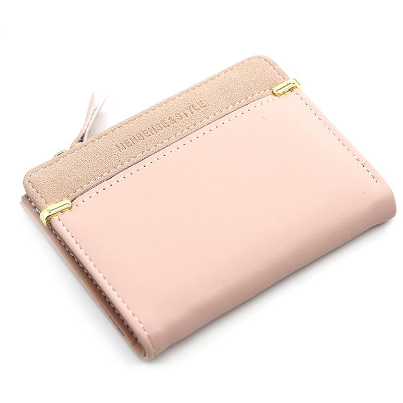 Korean Style Women's Zipper Wallet: Simple, Versatile, Short Coin Purse