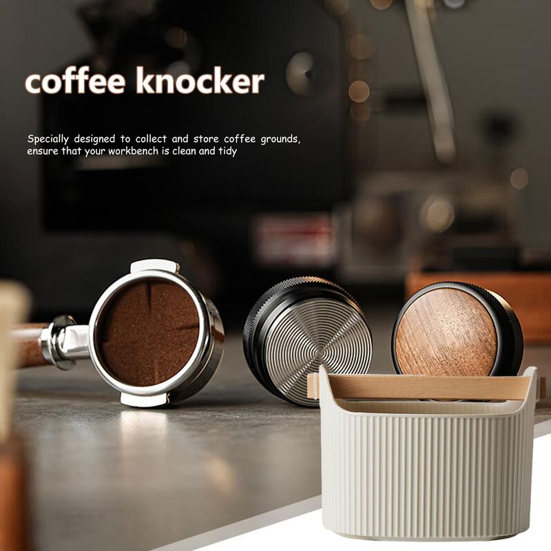 Espresso Grounds Knock Box Espresso Dump Bin Removable Espresso Bucket 1300ml Non-slip Knock Box Coffee Ground Dump Bin Espresso