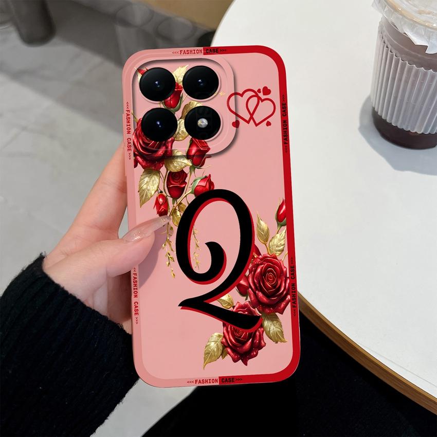 For Xiaomi 15T 14T 12T 17 15 14 13 Pro Lite 12X Phone Case Creative Letters Pattern Soft Matte Silicone Anti Slip Back Cover For Xiaomi Bumper Housing