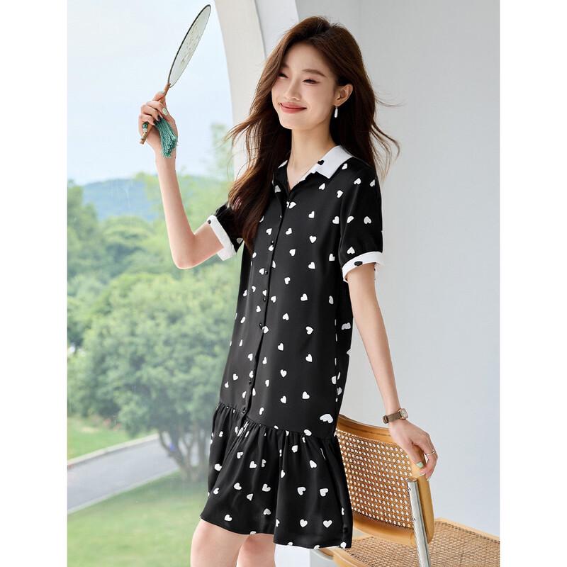 ORIGIN Women s Printed Polo A-Line Midi Dress M