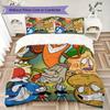 Anime Theme Pattern Bedding,Quilt Set Quilt Cover Pillowcase Home Birthday Gift (1*duvet cover+2*pillowcase,without core)XSJT0917293
