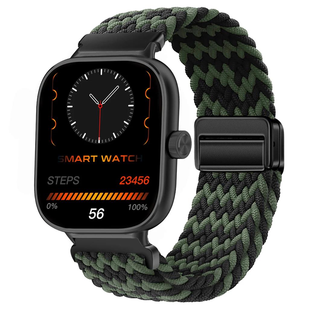 Magnetic Loop for Xiaomi Redmi Watch 4 5 Strap Adjustable Braided Sport Nylon Replacement correa bracelet Miband 8pro 9pro band