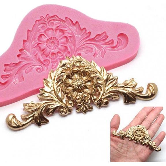 BeeSpring Big Promotion 3D Baroque Crown Sugar Fondant Chocolate Cake Silicone Mold Kitchen Baking Decor