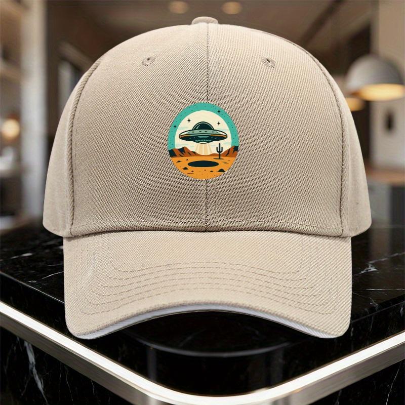 UFO Desert Alien Landing Baseball Cap Adult Polyester Adjustable Casual Unisex Hat