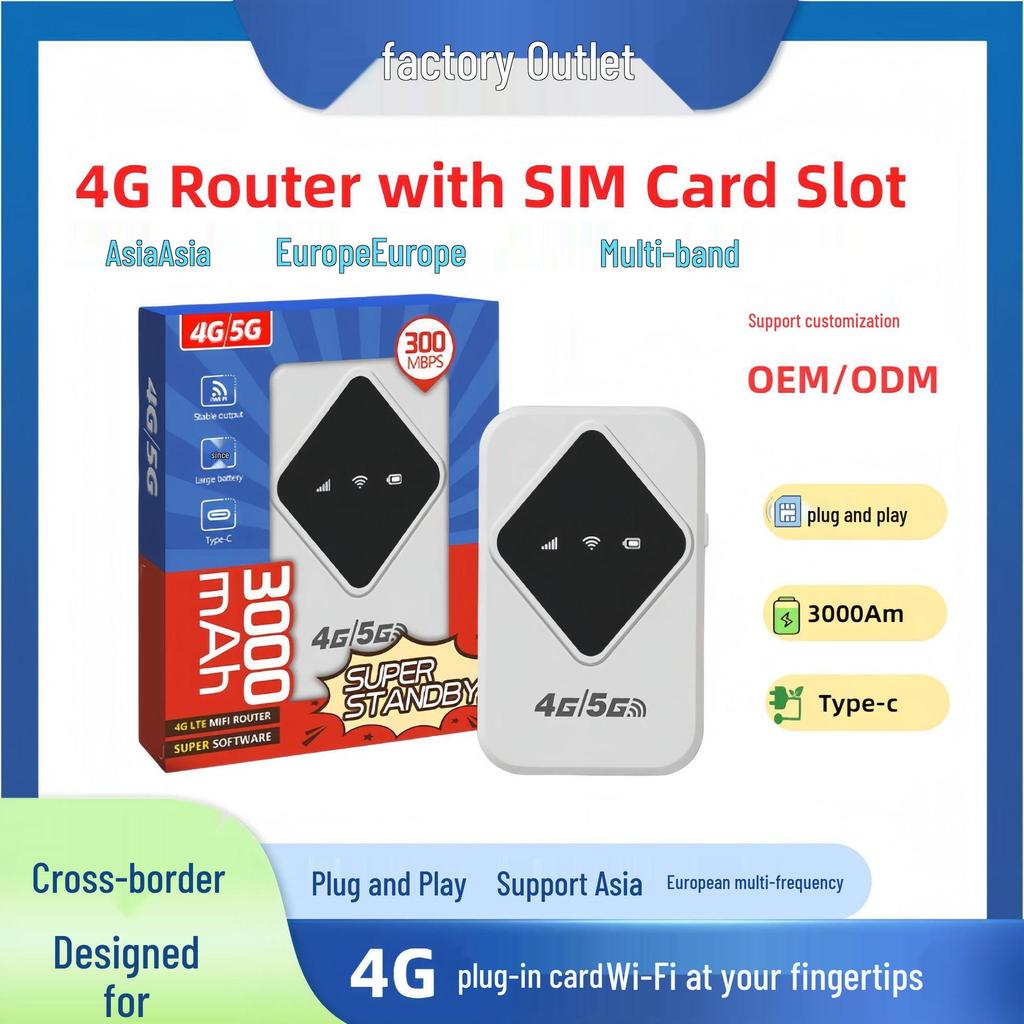 4G LTE Portable Car WiFi Router: For Thailand, Vietnam, Europe, Japan