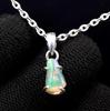 Raw Ethiopian Opal Pendant In 925 Silver - Gemstone Jewelry for Nature Lovers