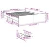 VidaXL Cadre de lit et tiroirs chêne sonoma 140x200 cm bois ingénierie, lit, lit de rangement, cadre de lit double, lit 3280295