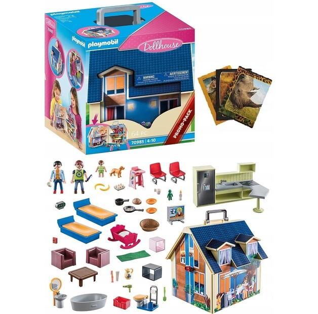 Конструктор Playmobil 70985 Новый портативный домик в чемодане