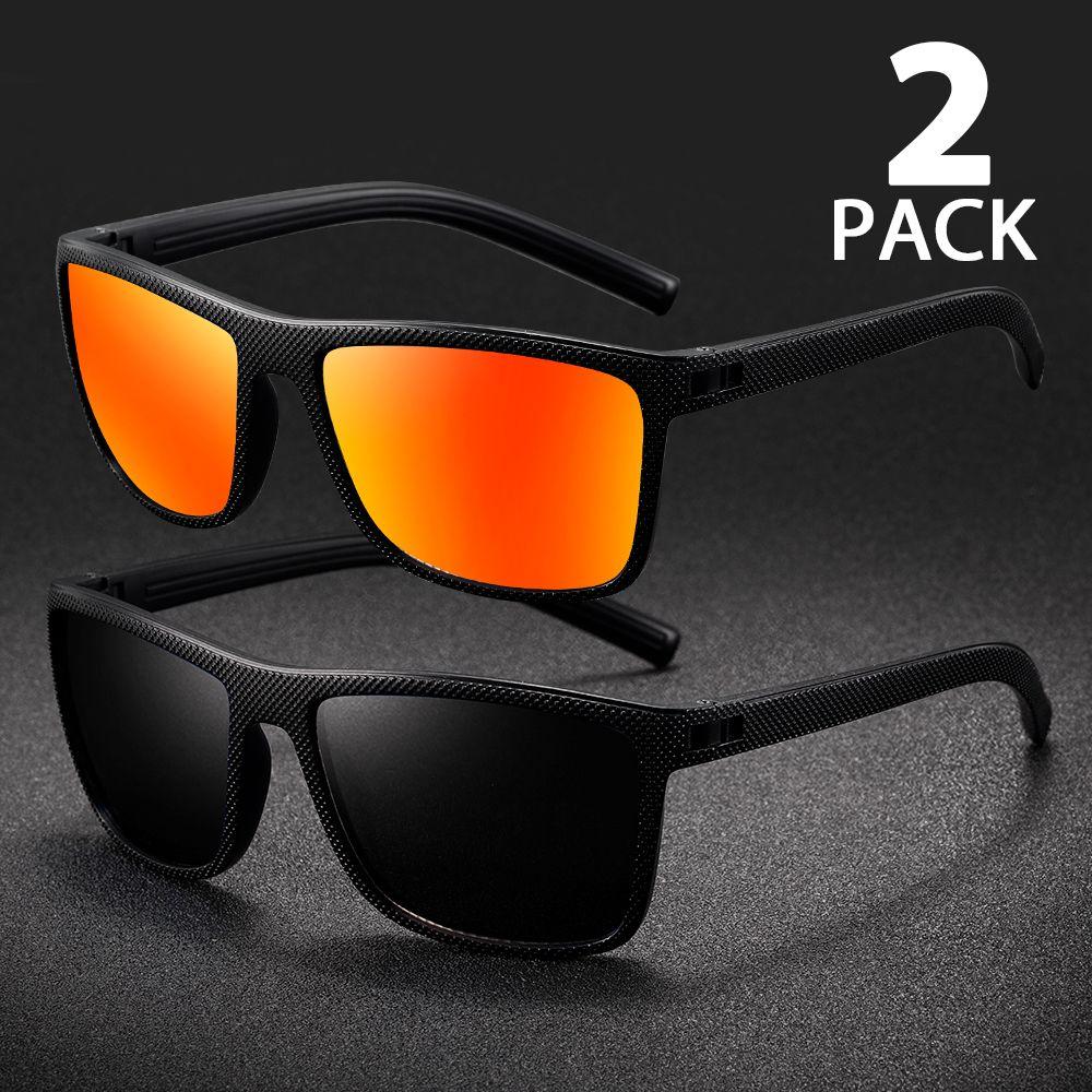 

2pcs, high-value sports glasses, men and women, outdoor, cycling, fishing glasses, trendy fashion красный