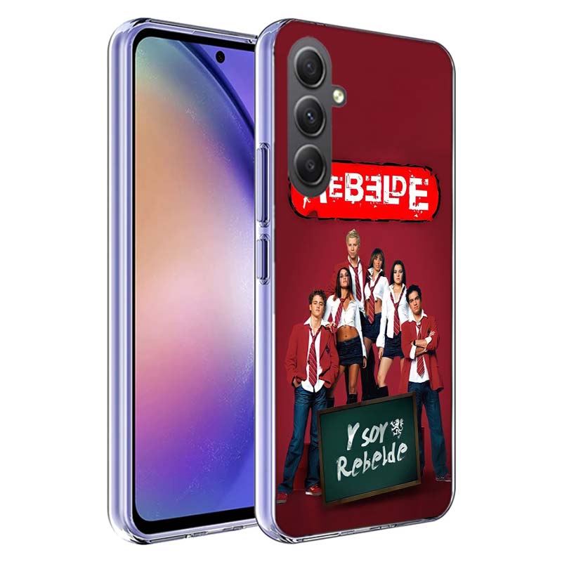 F-Fashion RBD R-Rebelde Cover For Samsung A54 A34 A24 A14 A53 A33 A23 A13 A52S A32 A22 A12 Phone Galaxy A03 A04 A02S A42 A73 TPU