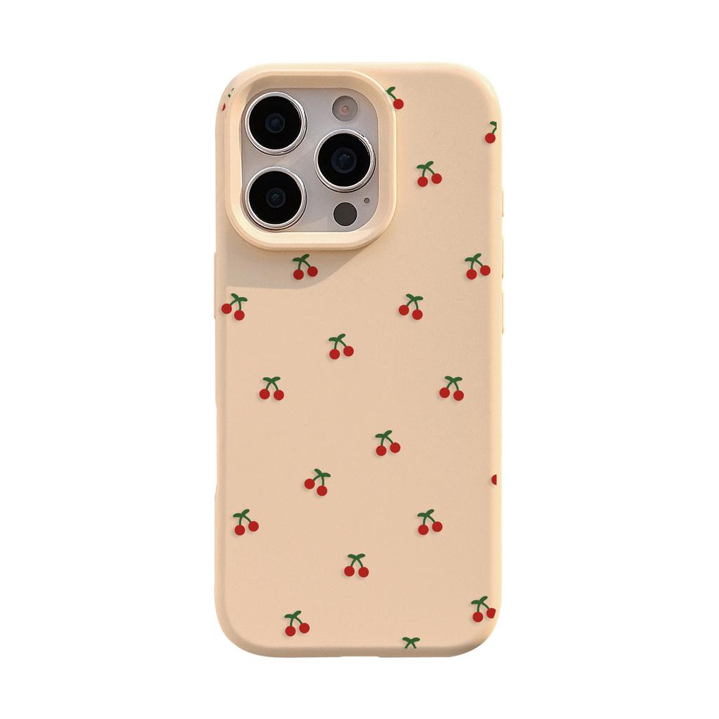 Sweet little cherry for iphone16promax phone case 17 apple 15 soft 1213 niche silicone