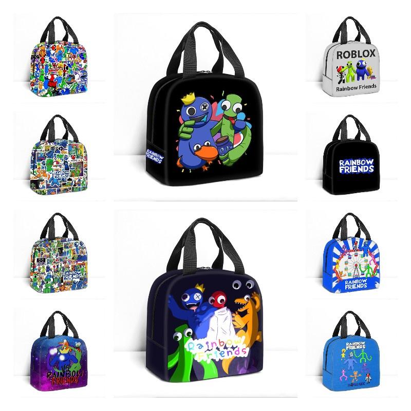 Rainbow Friends Cartoon Style Lunch Bag Thick Aluminum Foil Insulated Picnic Bag